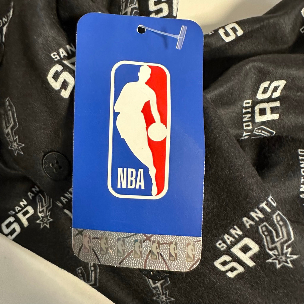 Boys Ultra Game San Antonio Spurs Pajama Set Size 4 Black 2 piece NEW NWT NBA - Picture 4 of 13